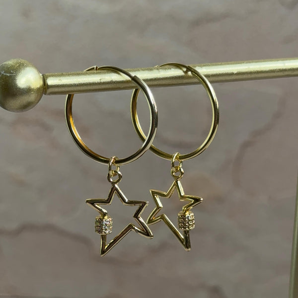 Aros Argollas Estrellas