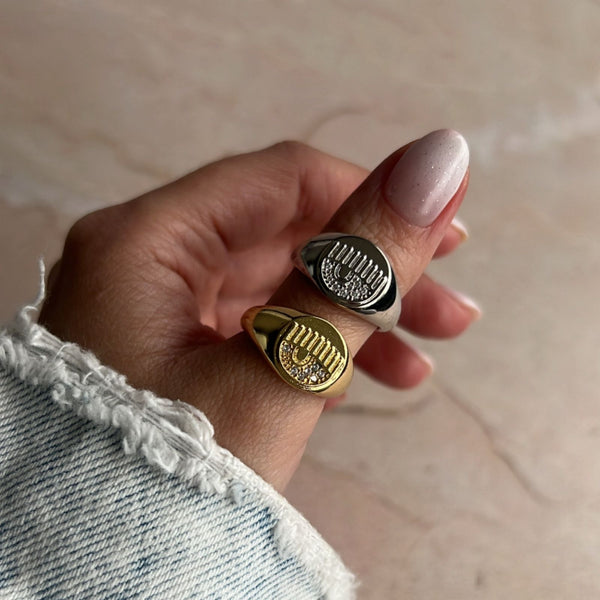 Anillo Ojito con Circones