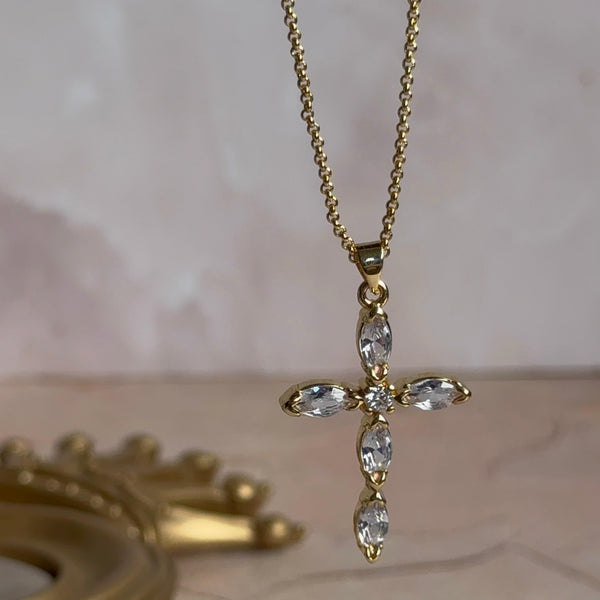 Collar Cruz Cristales