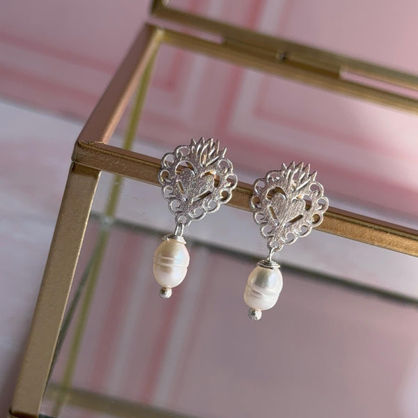 Aros Corazón Detente con Perla