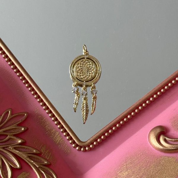 Charm Atrapasueños Baño de oro