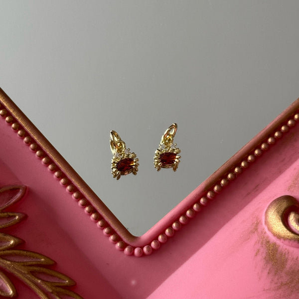 Charm Cangrejito Circones Baño de oro