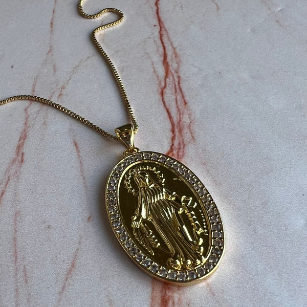 Collar Medallón Virgen de los Milagros