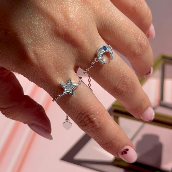 Anillo Cadena Plata 925