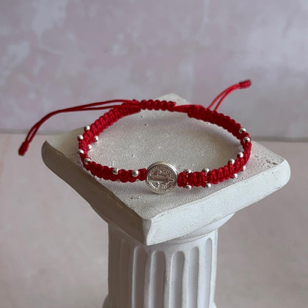 Pulsera Roja San Benito con Balines