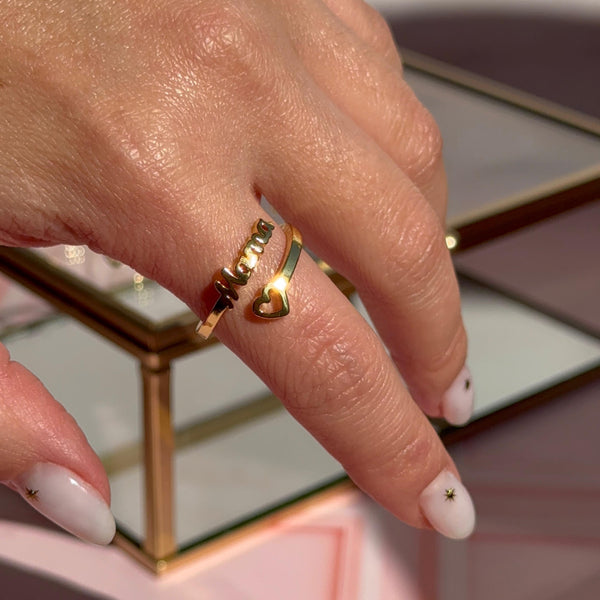 Anillo Mamá Baño de oro