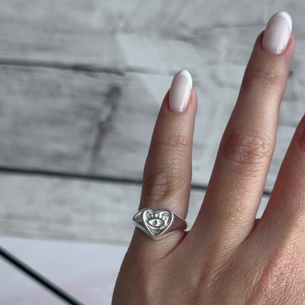 Anillo Midi - Corazón Ojito