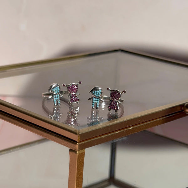 Anillo Hijo e Hija Circones de Colores