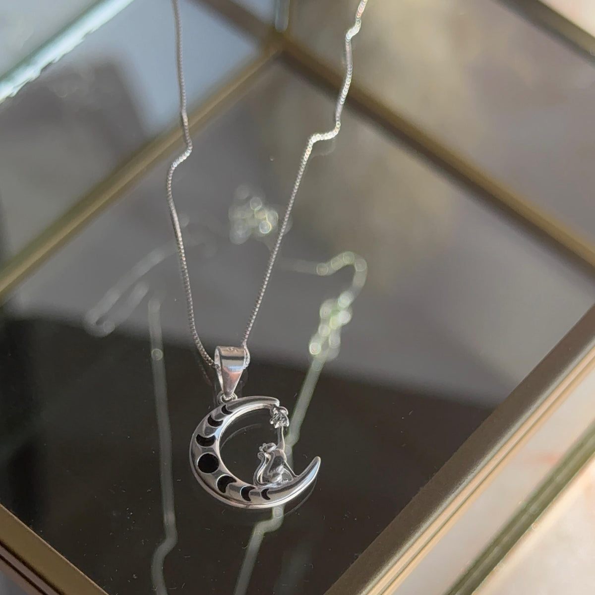 Collar Gato y Lunas