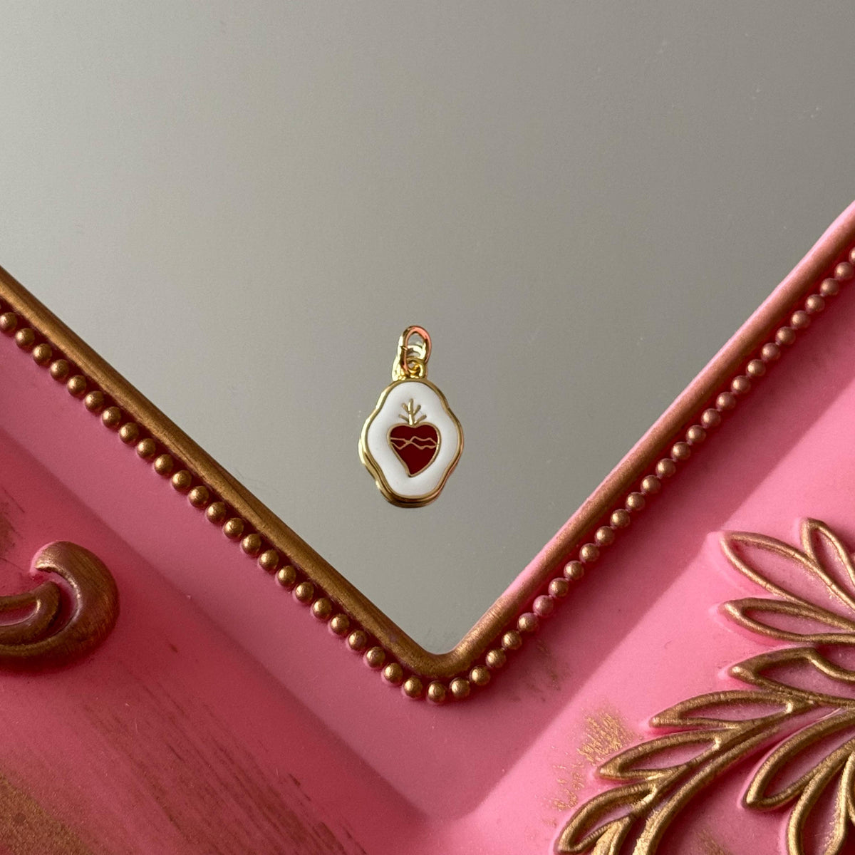 Charm Medallita Detente Baño de oro
