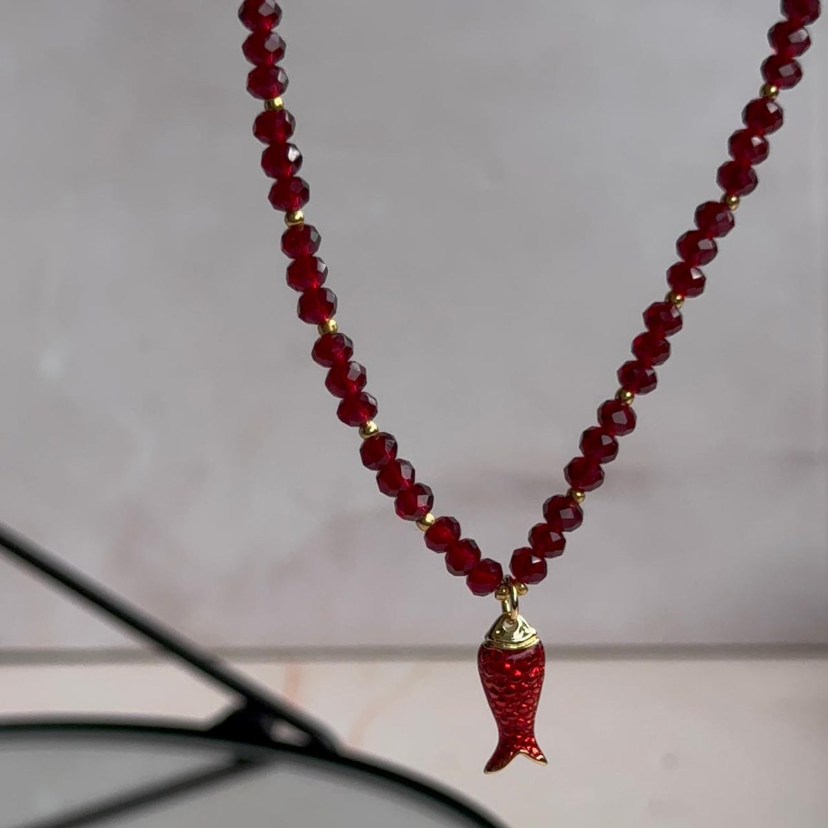 Collar Cristales Pececillo