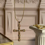 Collar Cruz Circones y Cristales