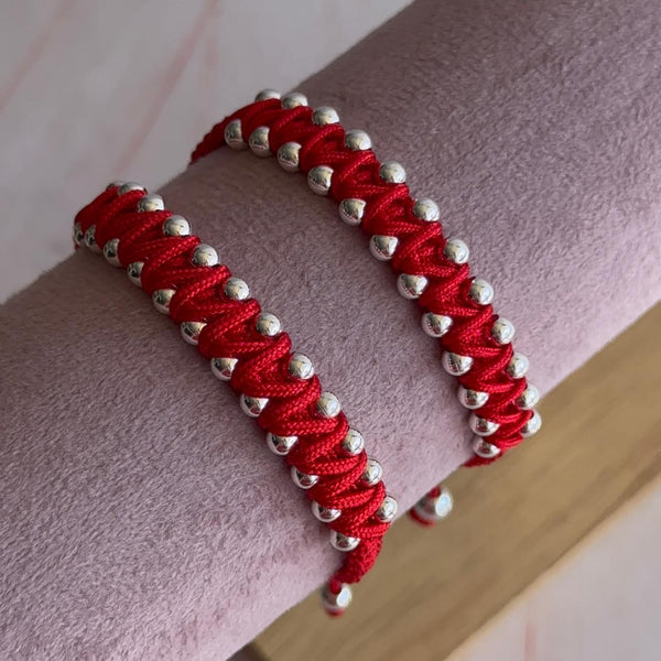 Pulsera Roja con Balines