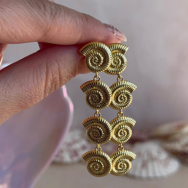 Aros Cuatro Caracolitas de Mar