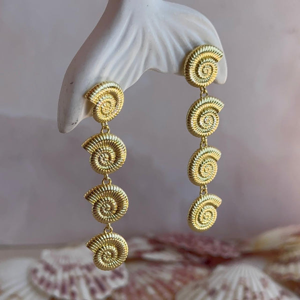 Aros Cuatro Caracolitas de Mar