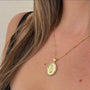 Collar Virgen de Guadalupe Circones Rosa