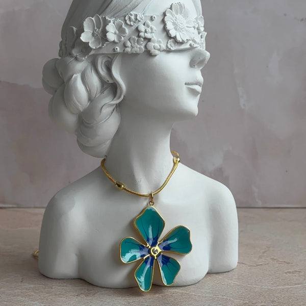 Collar Flor Esmaltada