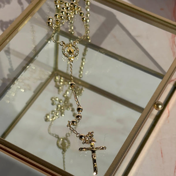 Collar Rosario Virgen de los Milagros y Cruz