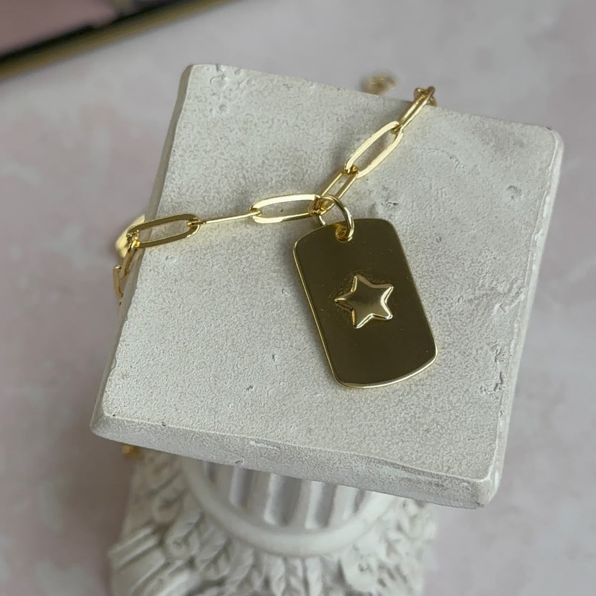 Collar Placa Stars