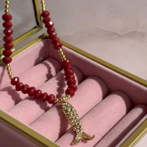 Collar Cristales Pez