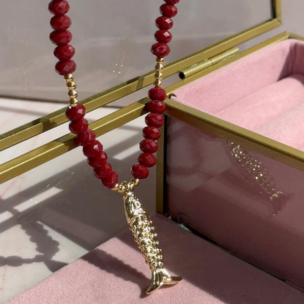Collar Cristales Pez