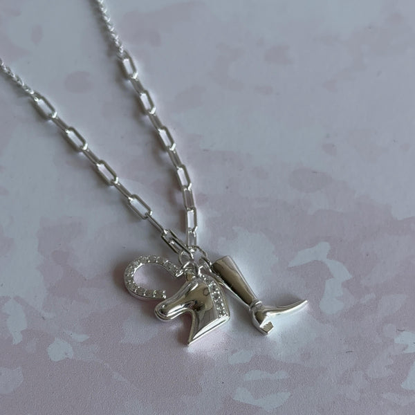 Collar Caballo Plata 925