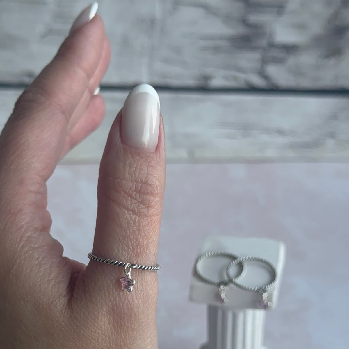Anillo Estrella Colgante