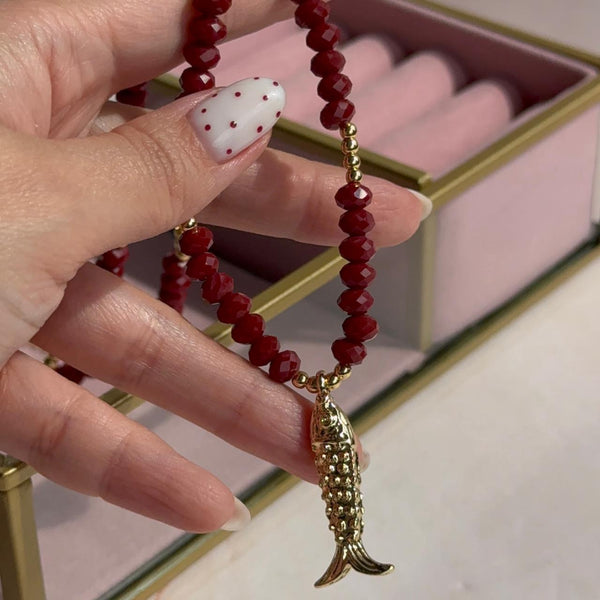 Collar Cristales Pez