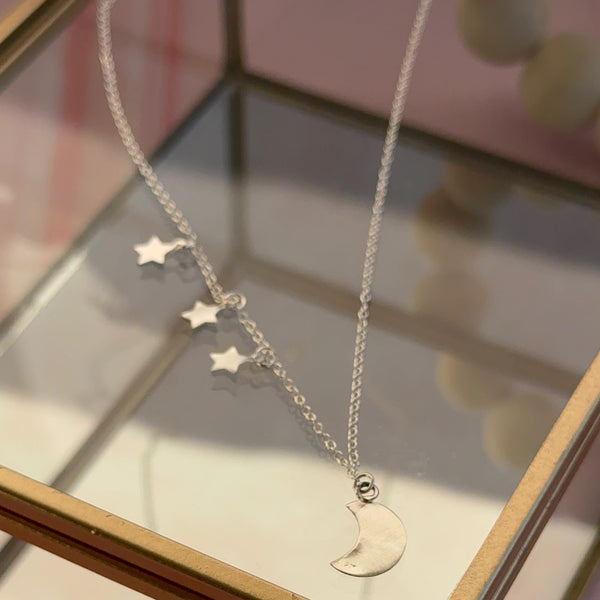 Collar Luna y Tres Estrellas