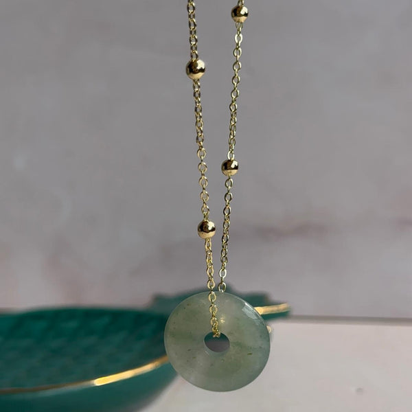 Collar Piedra Cuarzo Verde