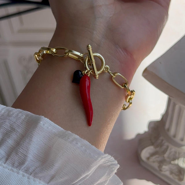 Pulsera Ají Cornicello y Corazón