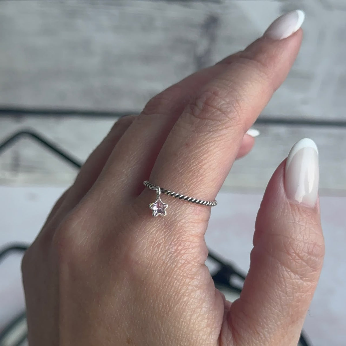 Anillo Estrella Colgante