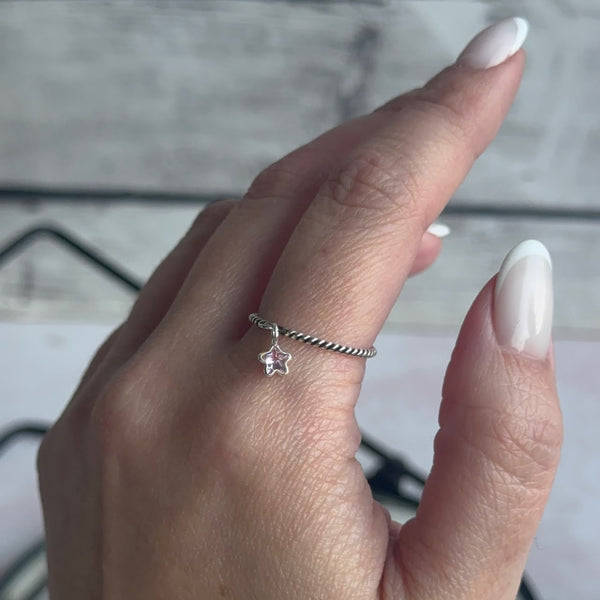 Anillo Estrella Colgante