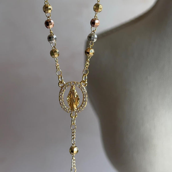 Collar Rosario Virgen de los Milagros - Facetado