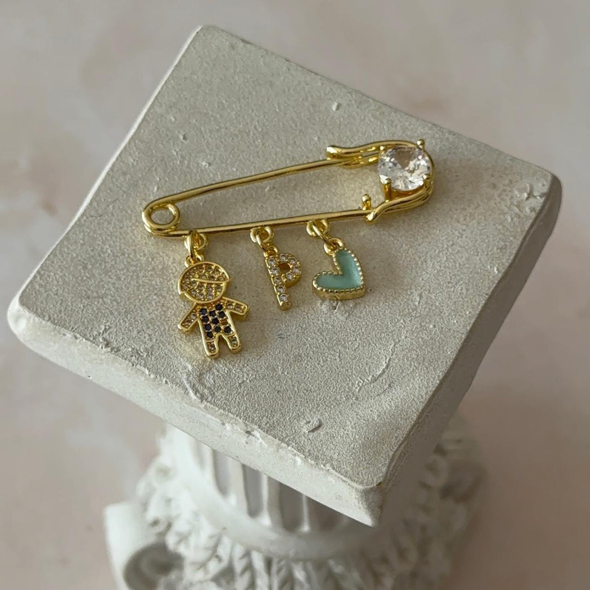Prendedor Hijo con Letra Personalizada