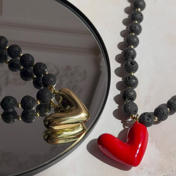 Collar Paula - Corazón de Lado
