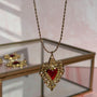 Collar Corazón Detente Rojo