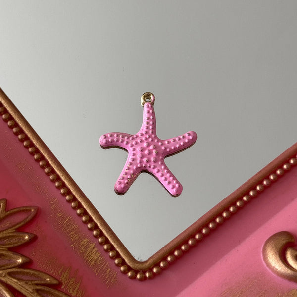 Charm Estrella de Mar Esmaltadas Baño de oro
