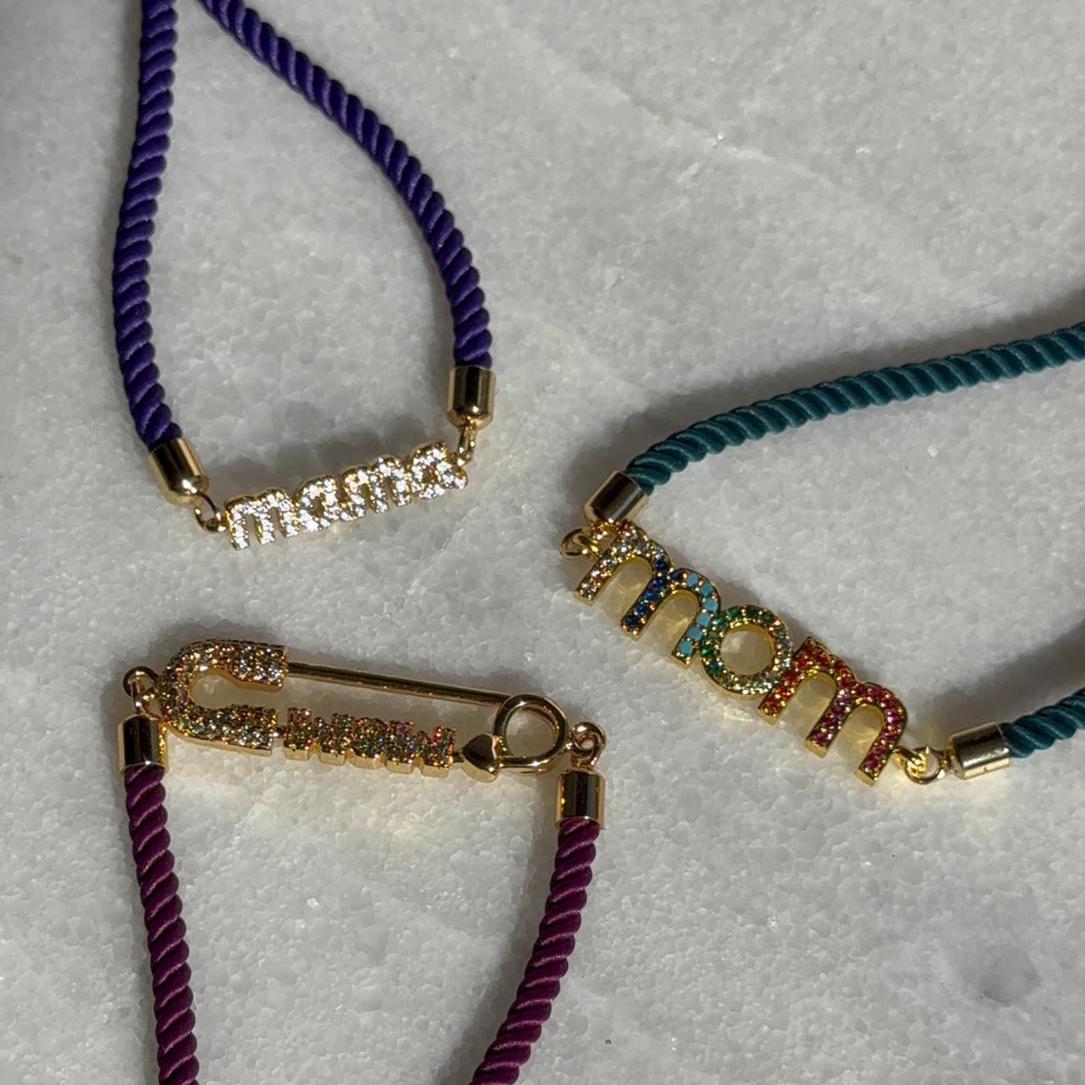 Pulseras Cordón Mamá
