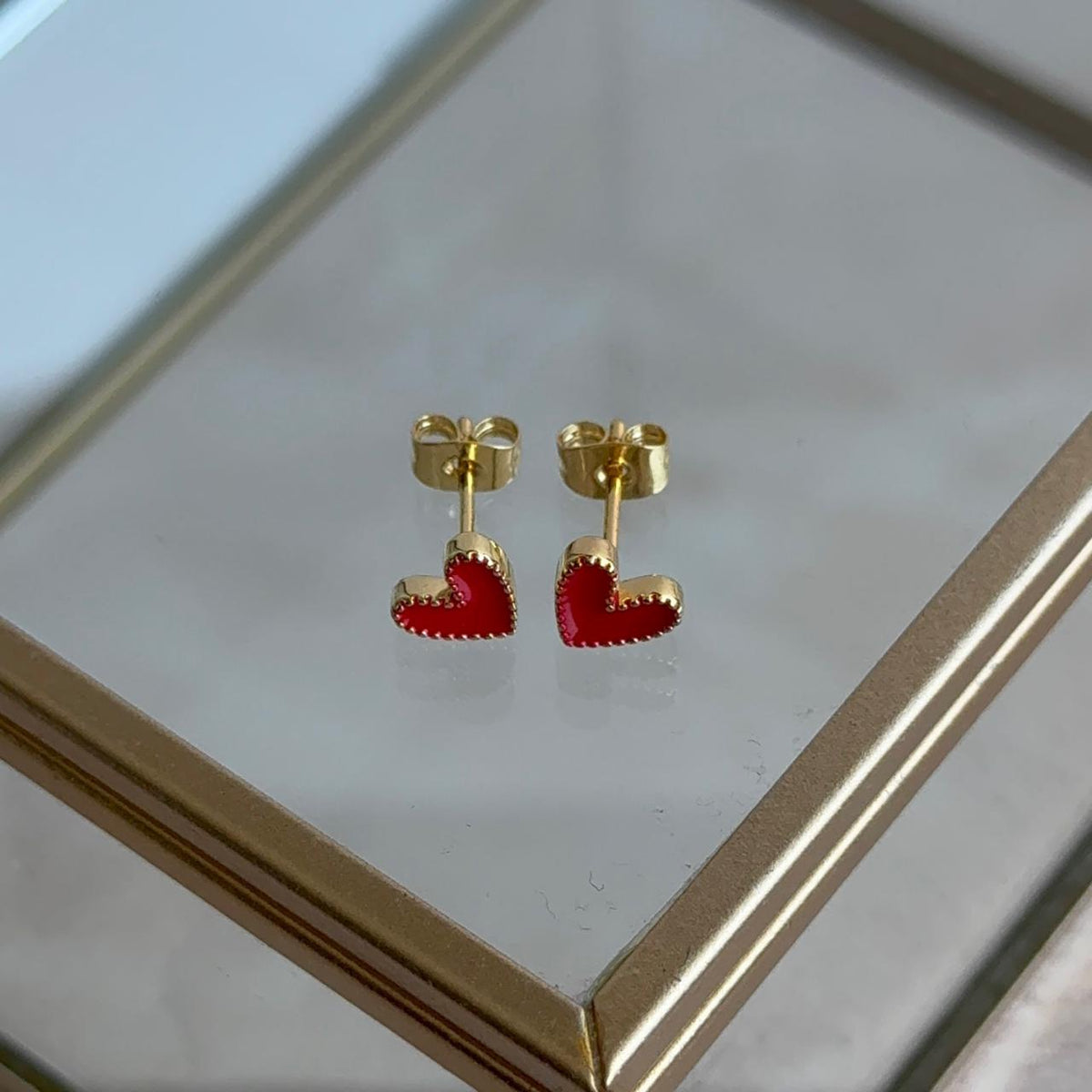Aros Corazón Red