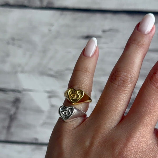 Anillo Midi - Corazón Ojito