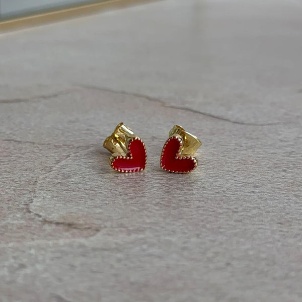 Aros Corazón Red