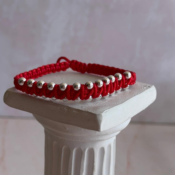 Pulsera Roja con Balines