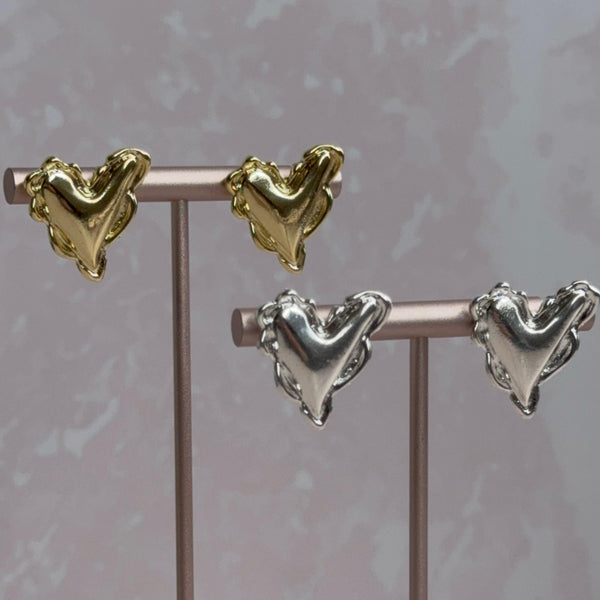 Aros Corazón Irregular