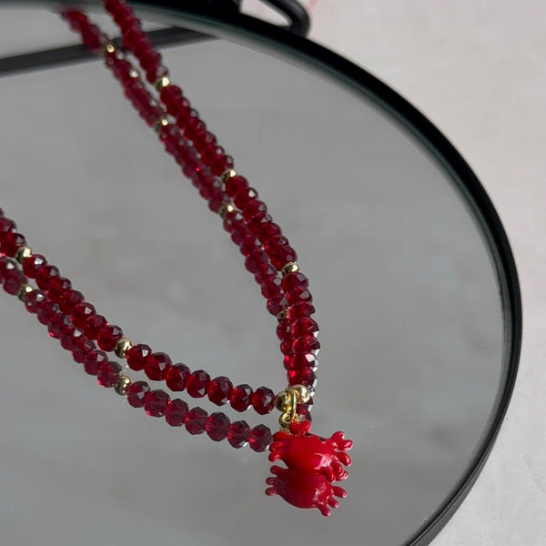 Collar Cristales Cangrejito