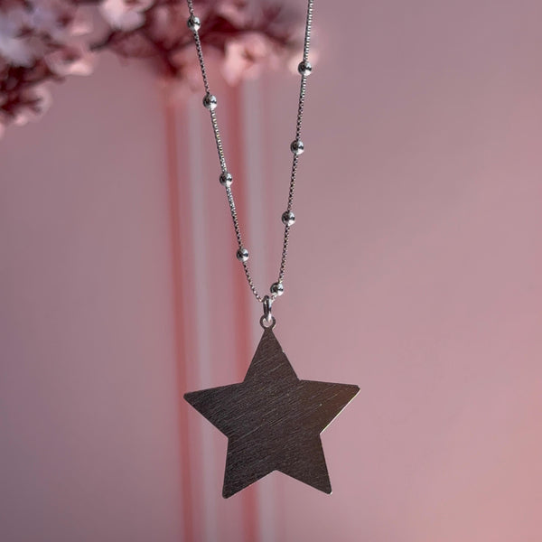 Collar Estrella Baño de plata