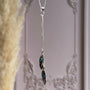 Collar Hojitas con Turquesa Plata 925