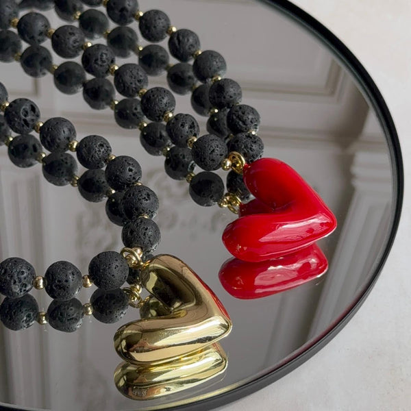 Collar Paula - Corazón de Lado