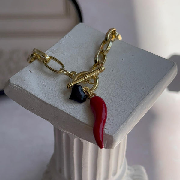 Pulsera Ají Cornicello y Corazón