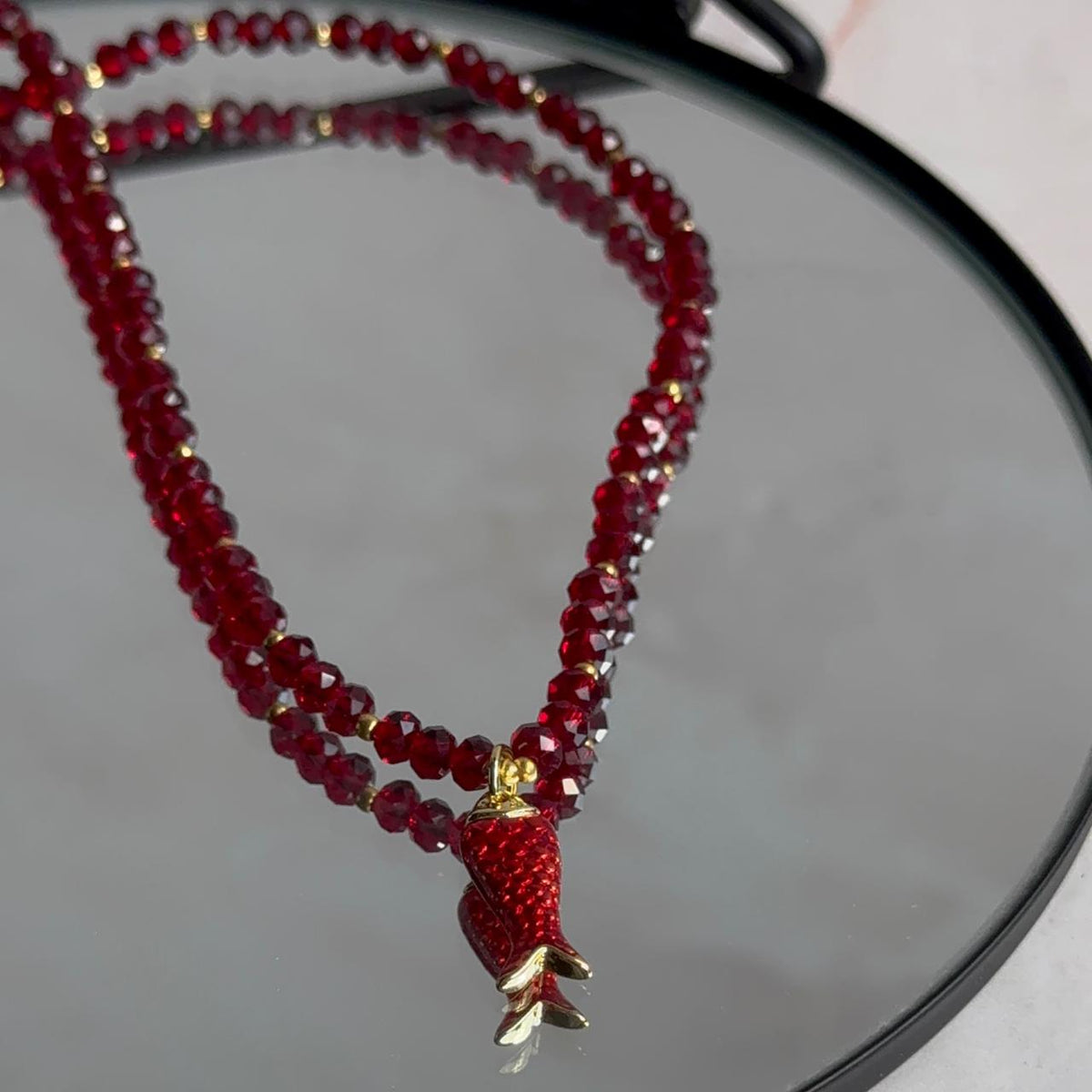 Collar Cristales Pececillo